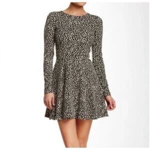 Mara Hoffman Strata Spotted Polka Dot Fit & Flare Dress Black S Classic Luxury